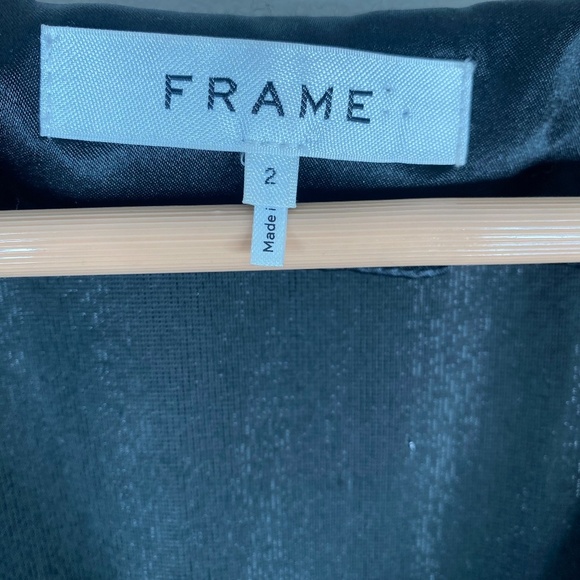 NWT Frame Velvet Dress 2 Mini Wrap Long Sleeve Black Sparkle Whimsigoth Mobwife - Picture 7 of 11